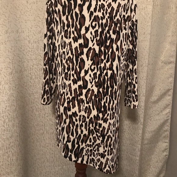 Traveler's by Chicos Leopard Print Top, 1 (8-10) M - Picture 2 of 3